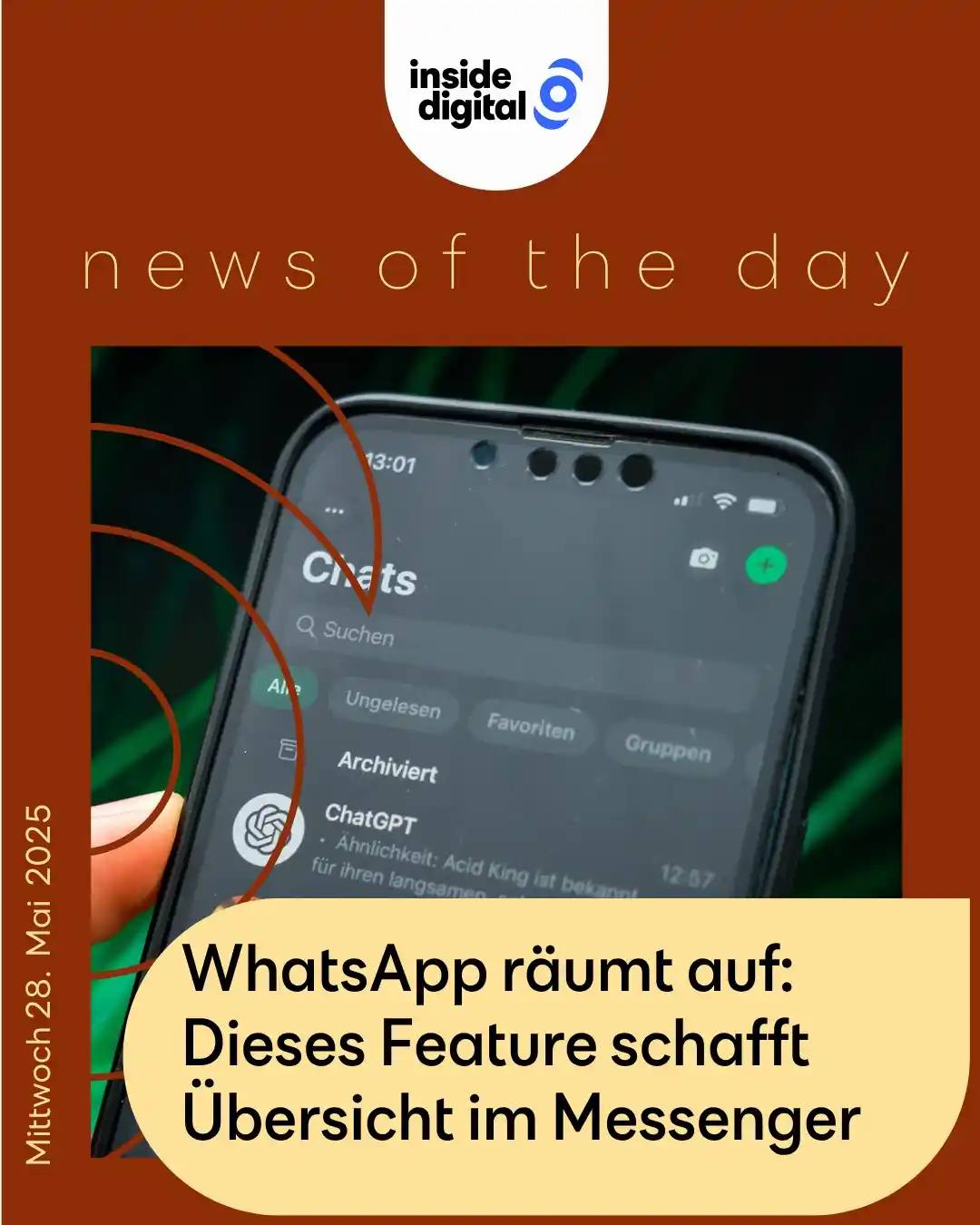 Image from inside digital: Einen wunderschönen Mittwoch wünschen wir dir! Hier kommen deine <a cl...