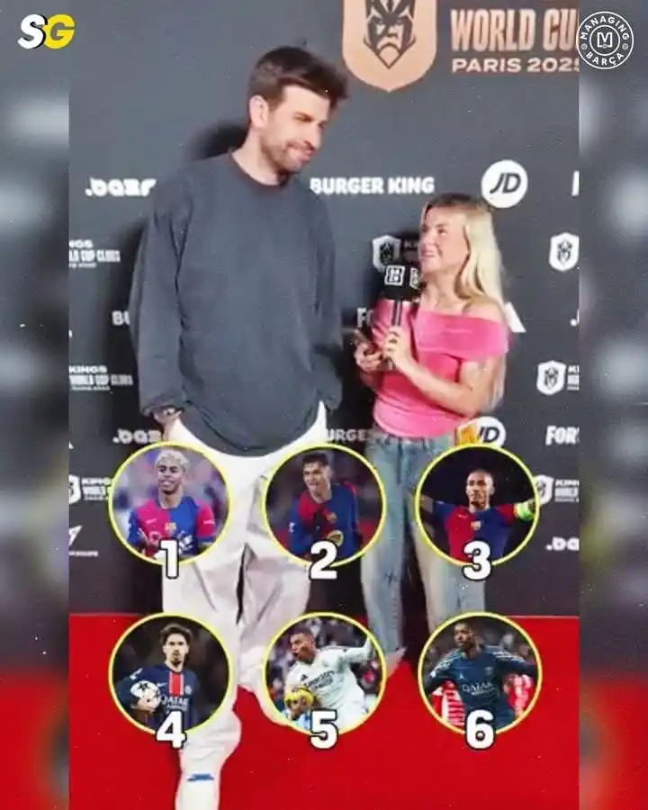 Image from FC BARCELONA💙❤️ ꪊρᦔꪖ𝓽ꫀ𝘴: 🇪🇸👀 Gerard Piqué has named his Ballon d’Or top 6....