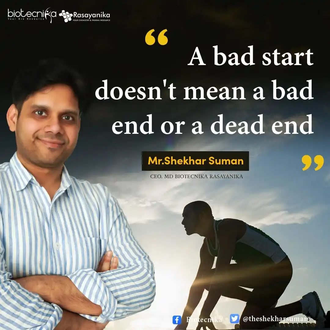 Image from Rasayanika - Latest Chemistry & Pharma Jobs: Good morning! Remember, a bad start doesn't dictate your journey's end...