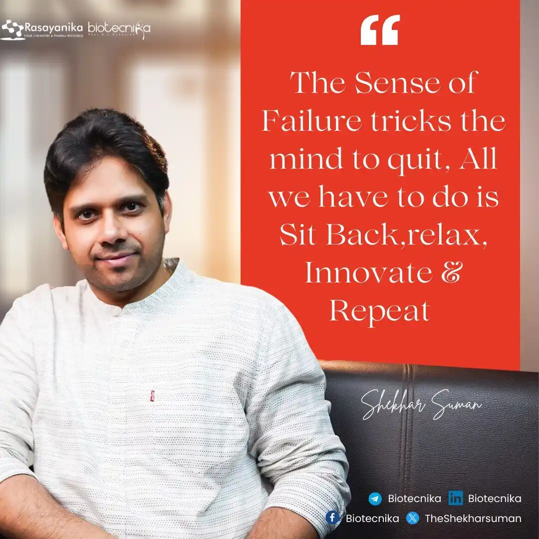 Image from Rasayanika - Latest Chemistry & Pharma Jobs: Good morning! 🌅 The sense of failure can trick the mind into quitting...