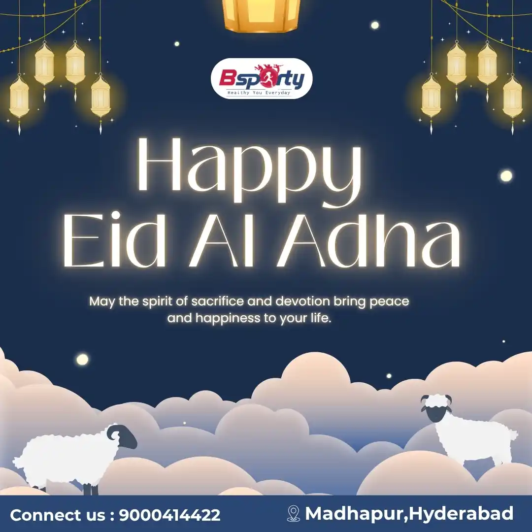 Image from Bsporty: 🌙✨ Happy Eid Al-Adha from Bsporty! May the spirit of sacrifice, devot...