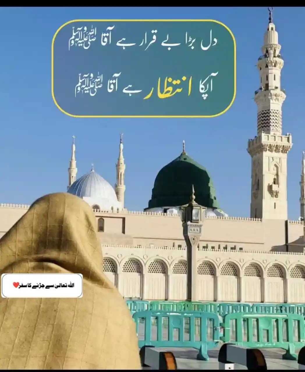 Image from One ☝️ Muslim Ummah: حاصل تو زندگی میں بہت کچھ کرنا تھا مگر🍂؛ آقا ﷺ کی سیرت دیکھی تو ساری...