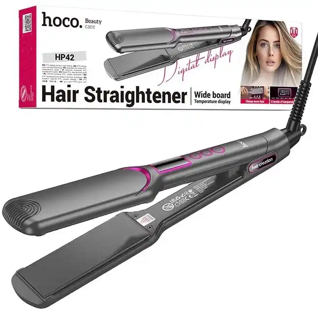 Image from Offerte pazze: 👀 HOCO HP42 PIASTRA PER CAPELLI HAIR STRAIGHTENER EXTRA LARGE 120°C a...