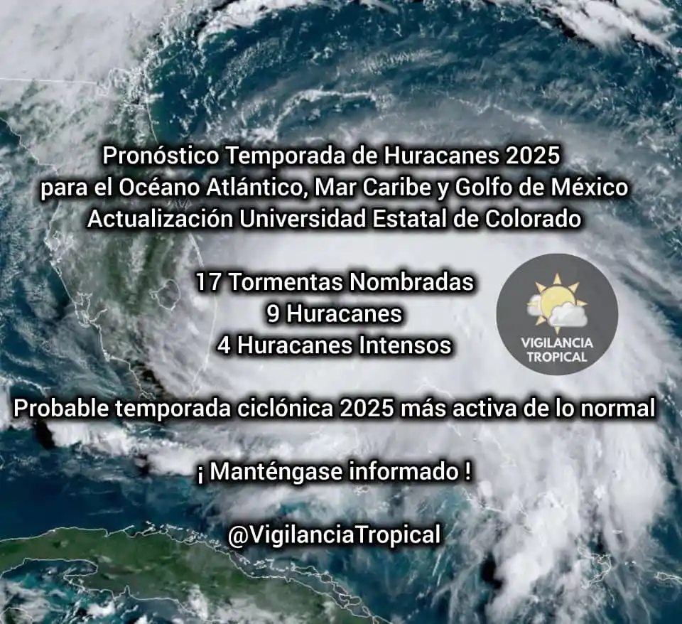 Image from Vigilancia Tropical ✅: ✅🌀 Hoy miércoles 11 de Junio la Universidad Estatal de Colorado ha ac...