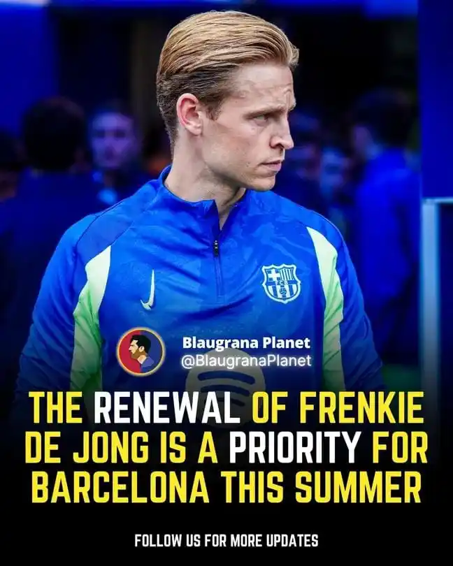 Image from FC BARCELONA💙❤️ ꪊρᦔꪖ𝓽ꫀ𝘴: 🔍[𝗜𝗡𝗦𝗜𝗚𝗛𝗧𝗦] The renewal of Frenkie de Jong is a priority for ...