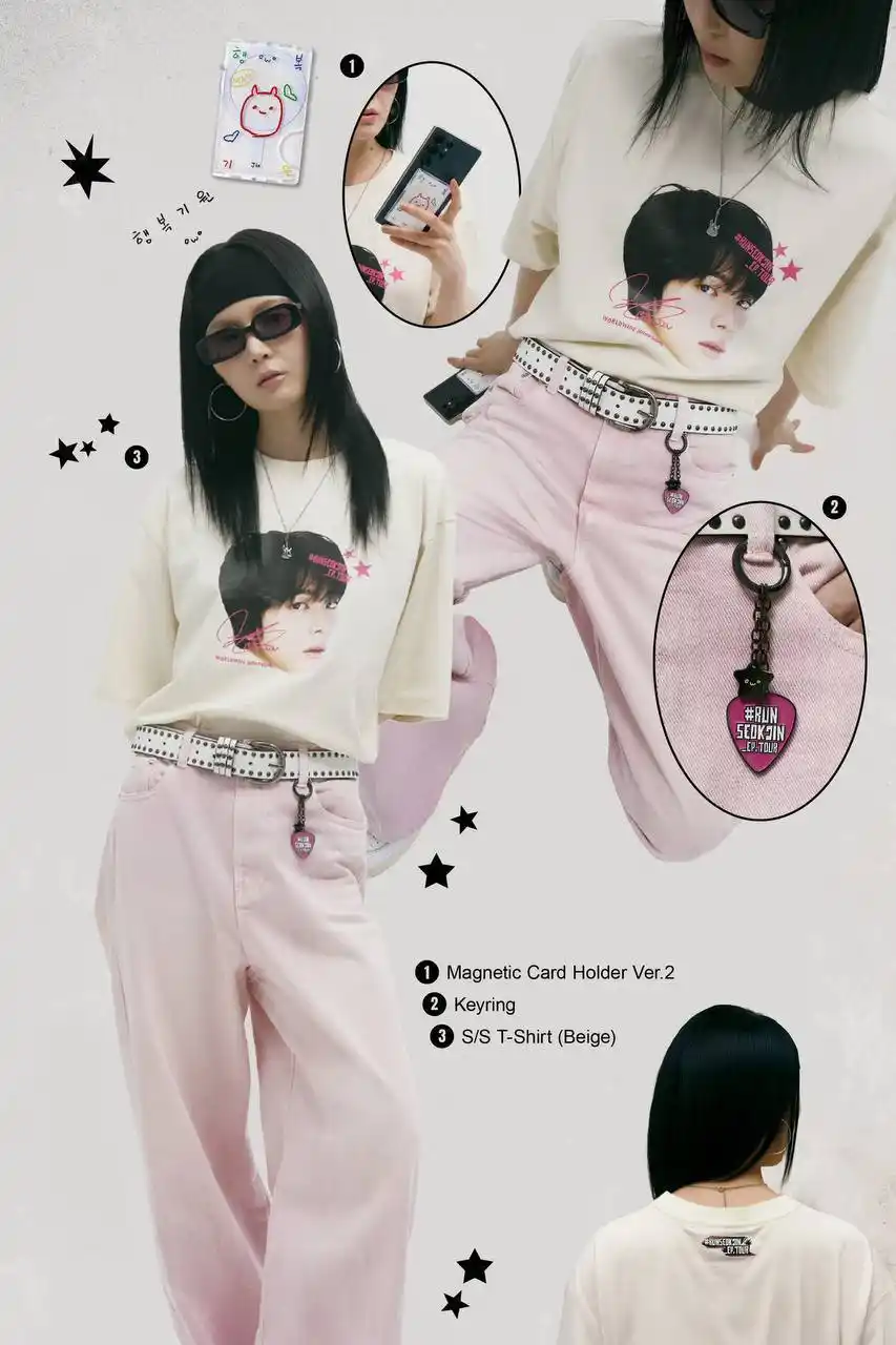 Image from BTS Earmy: 진 (Jin) 'RUNSEOKJIN_EP.TOUR' Merch. Concept Photo (1/2) 🖤 상품 공개: 20...