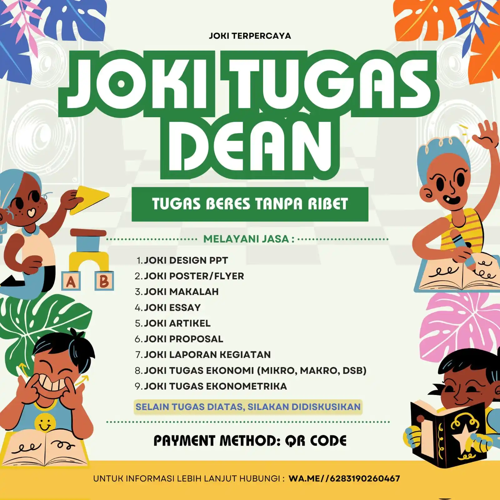 Image from DINIFESS 🐚: *🐎 JOKI TUGAS DEAN 🐎* Joki Sempro, Makalah, Essay, Artikel, Proposal...