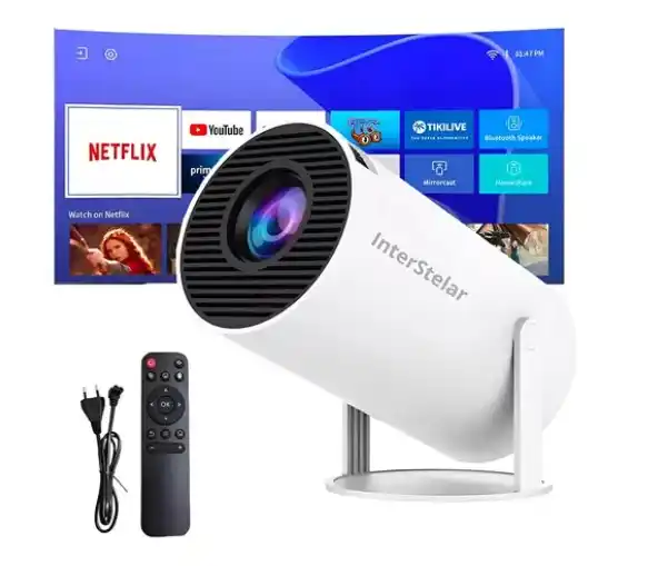 Image from Gamer Tech Promo: 📌MERCADO LIVRE Projetor Interestelar Hy300 Mini Branco Netflix Wi-fi...