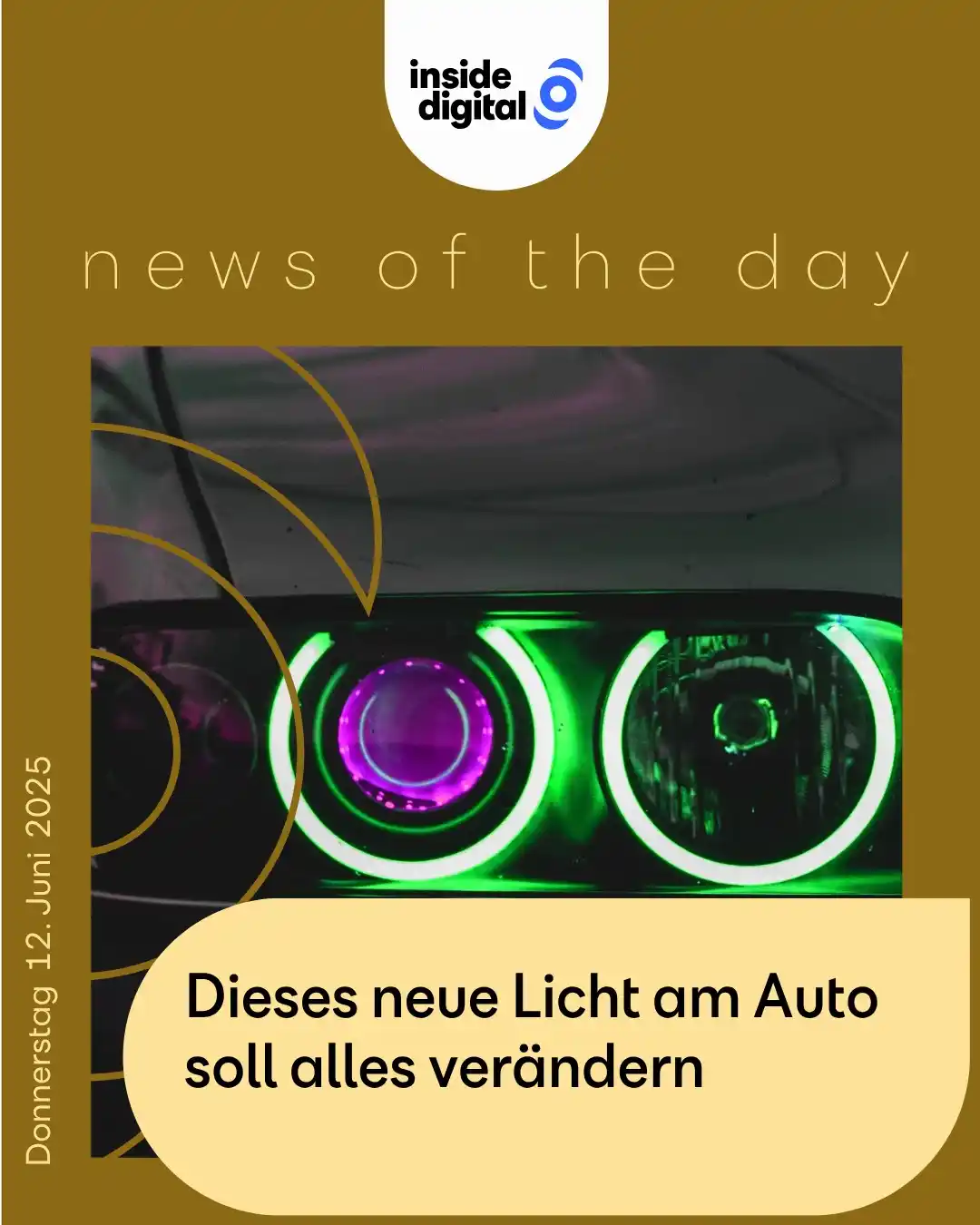 Image from inside digital: newsoftheday: Grünes Bremslicht an der Auto-Front? Das steckt hinter d...