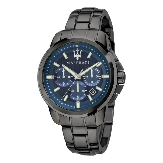 Image from Offerte pazze: 👀 Orologio MASERATI uomo Successo cronografo brunito / blu R887362100...