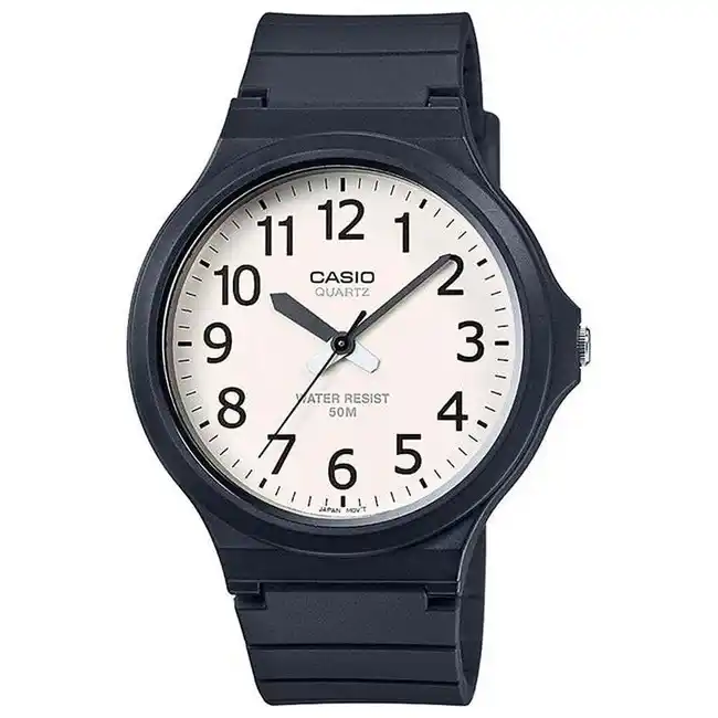 Image from Offerte pazze: 👀 Orologio Uomo CASIO MW-240-7BVDF Silicone Nero Bianco Vintage Sub 5...