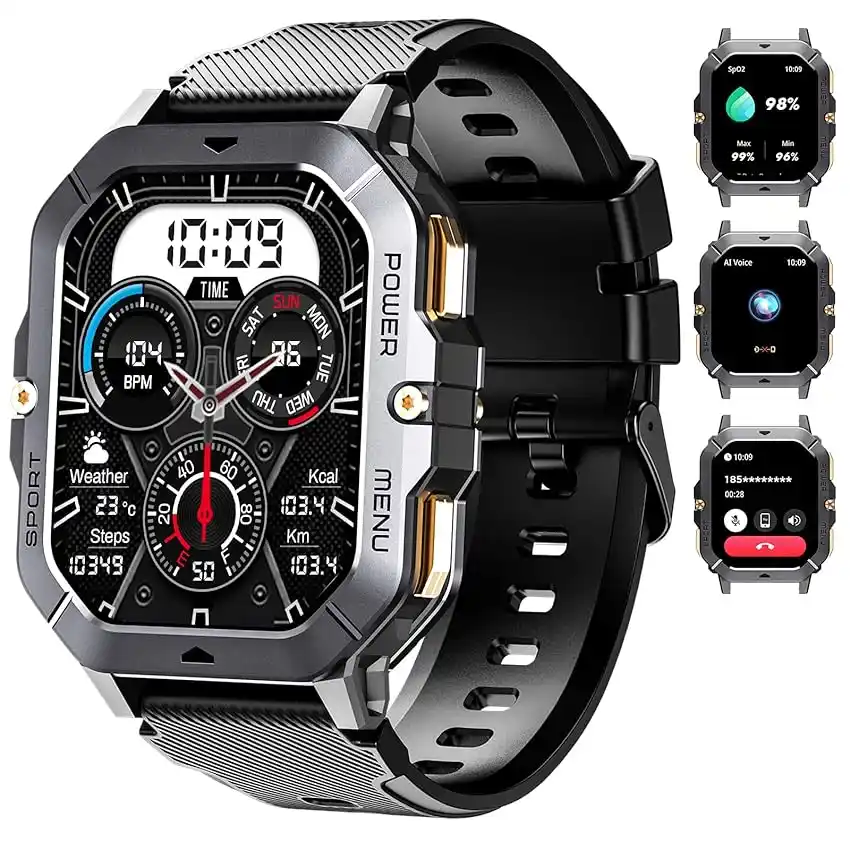 Image from Offerte pazze: 👀 OUKITEL Smartwatch Uomo 2.02" Orologio Intelligente,Rugged Smart Wa...