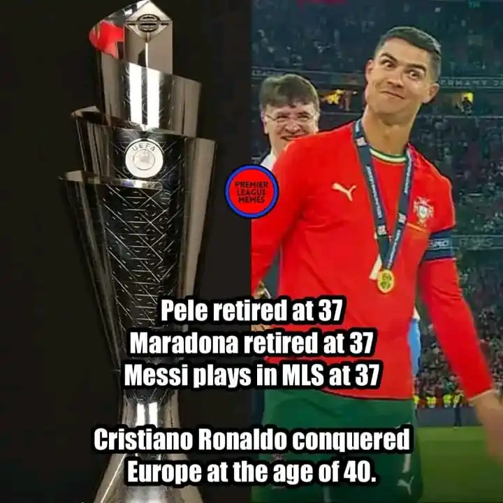 Image from HECKT8 FOOTBALL UPDATES ⚽🏟️: Pele retired at 37 Maradona retired at 37 Messi plays in MLS at 37 Cr...