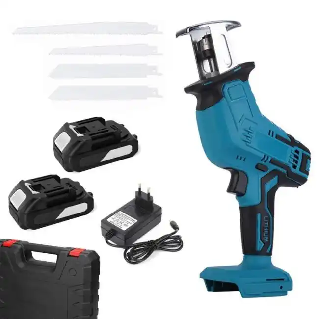 Image from Offerte pazze: 👀 Sega a gattuccio seghetto batteria motosega elettrosega 4 Lame 2 Ba...