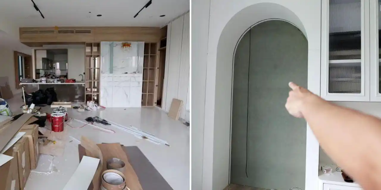 Image from MS News: *Sentosa resident spends S$55K on home renovation, dismayed by uneven ...