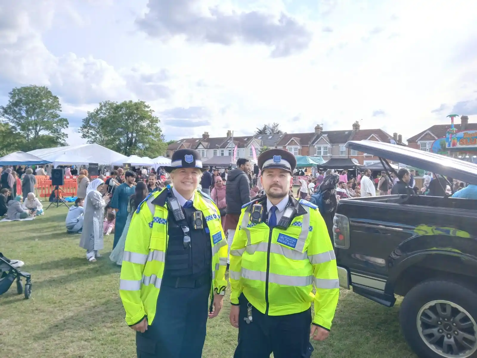 Image from Met Police - Redbridge Borough: *SNT Barkingside* Officers were reassuring the public at a local Eid f...
