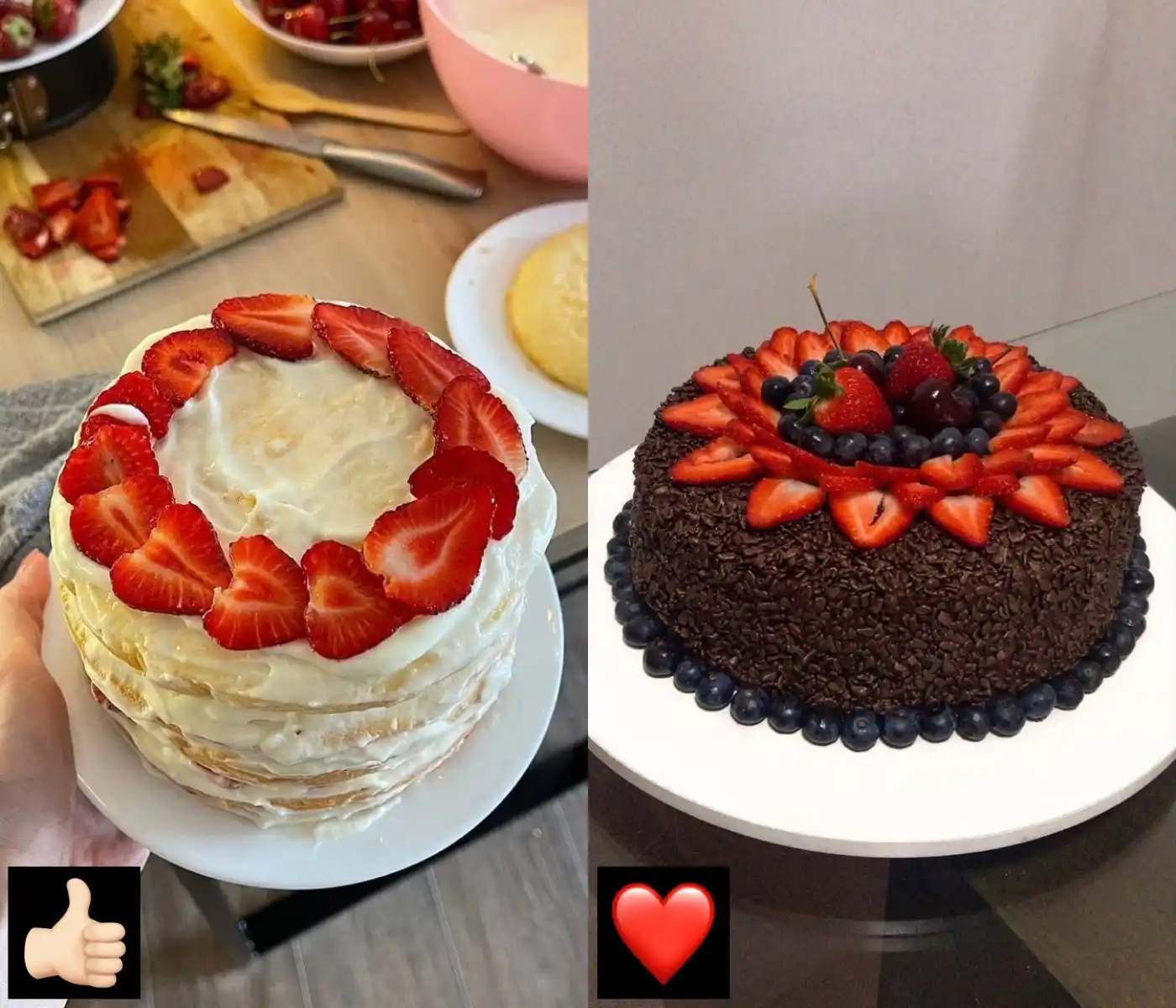 Image from Cravings: Strawberry cakes ❤️...
