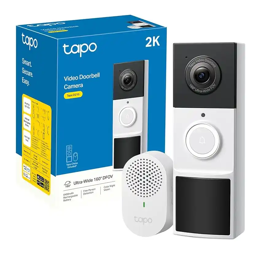 Image from Offerte pazze: 👀 Tapo D210 Videocitofono 2K 3MP, Visione Notturna a Colori 💰 *A so...