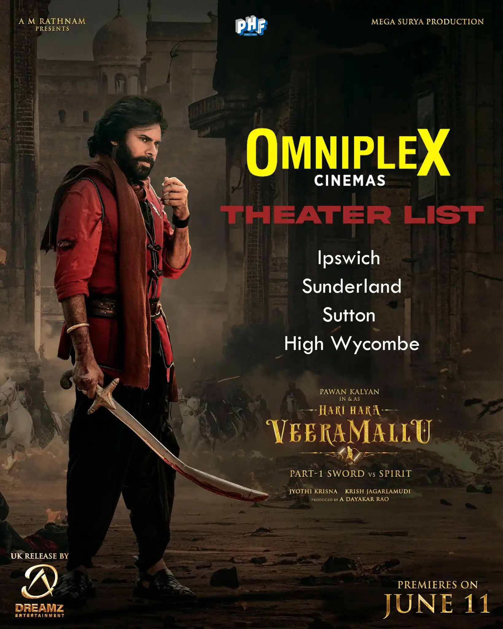 Image from Dreamz Entertainment UK: THE BATTLE FOR DHARMA IS COMING 🔥⚔️ OMNIPLEX listings are out NOW! ...