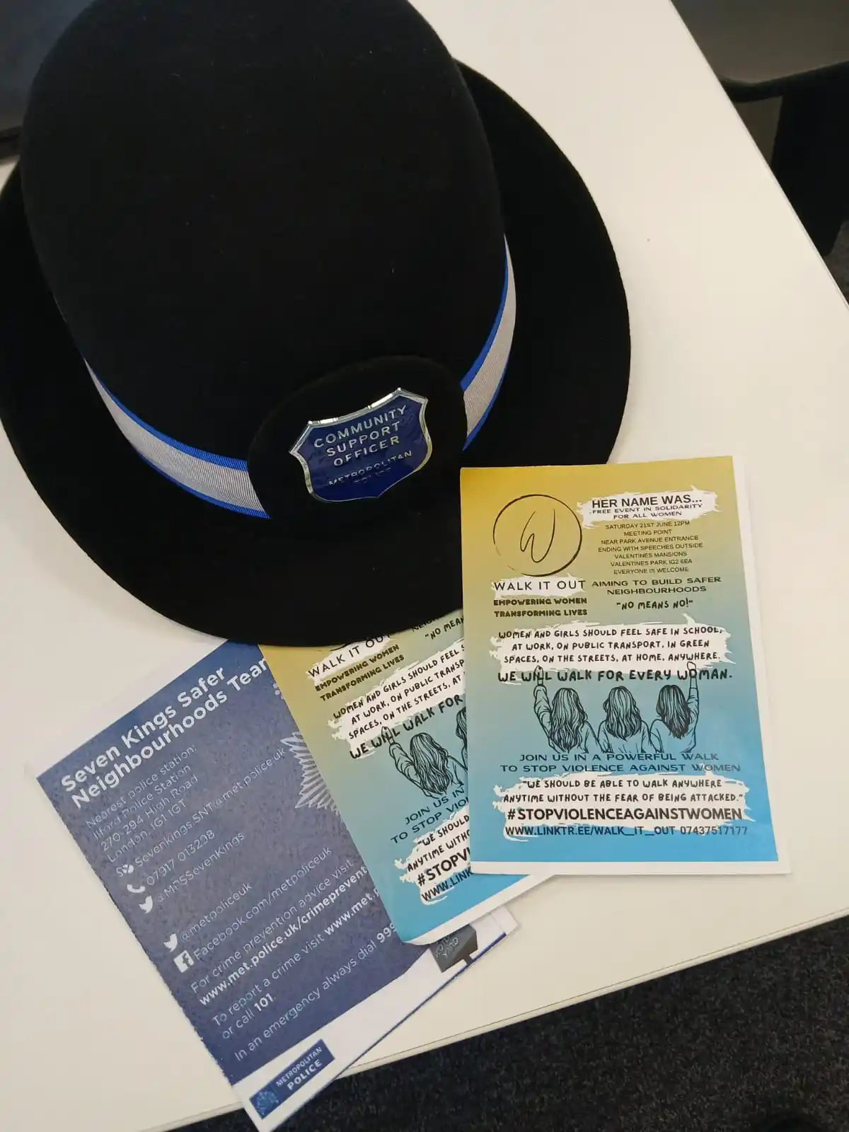 Image from Met Police - Redbridge Borough: The team has been out today outside the Seven Kings Train station, gi...