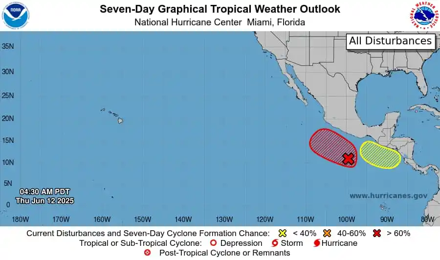 Image from Vigilancia Tropical ✅: [🌀TRÓPICO 10AM⏰]: Mientras el Atlántico se mantiene en calma, en la m...