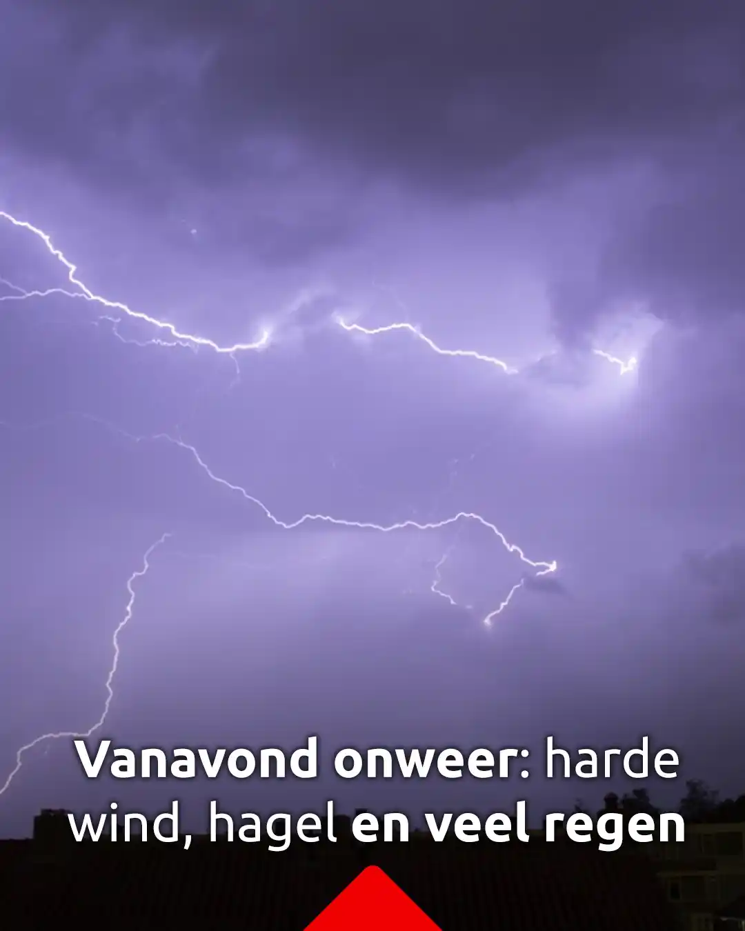 Image from Omroep Brabant: *Windstoten tot wel 75 kilometer per uur* Het KNMI waarschuwt voor st...