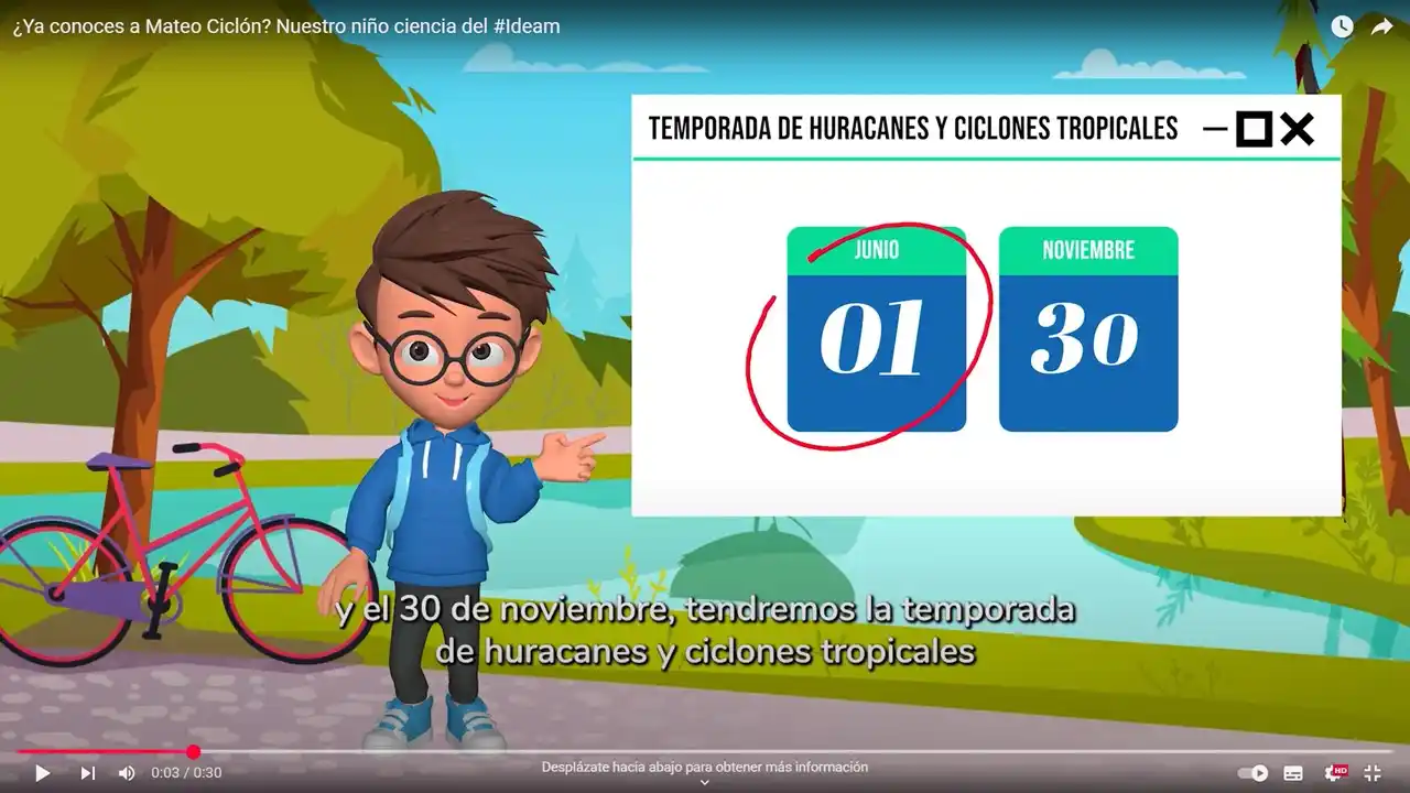 Image from IDEAM : *🌪️🌀 ¿Ya conoces a Mateo Ciclón?* 🤓 Es el nuevo personaje del Idea...