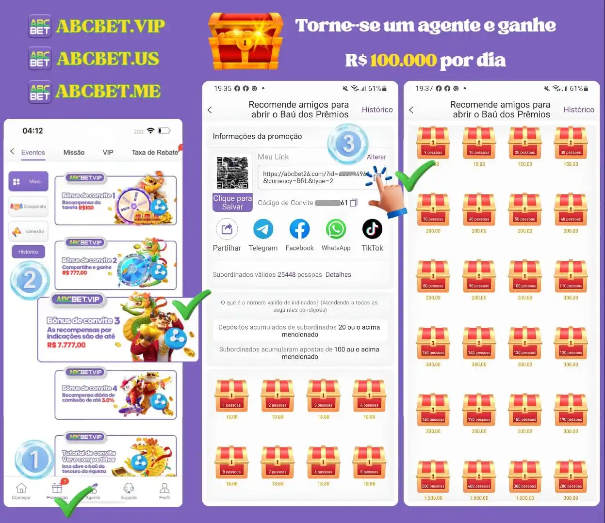 Image from ABCBET.VIP | Canal Oficial ®: 😘Caros membros da ABCBET, olá!😘 🔥Traga seus amigos para ganhar din...