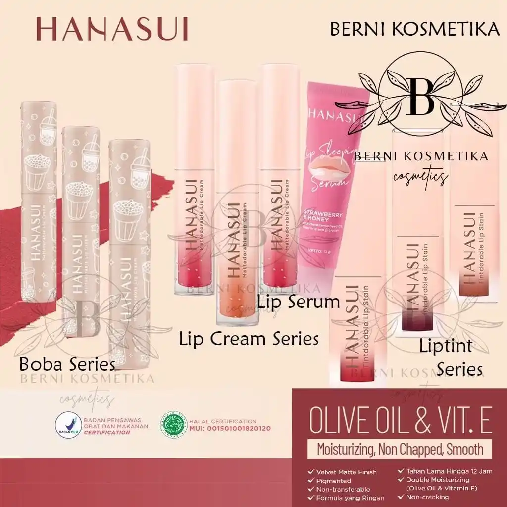 Image from Outfit Ootd Terkini 🔥: Cek LIPCREAM HANASUI LIPSTIK HANASUI LIP CREAM BOBA LIPTINT HANASUI LI...