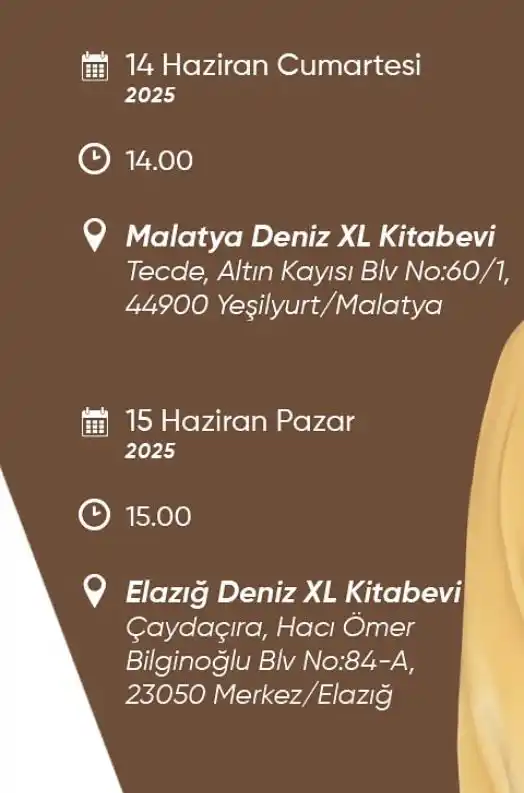 Image from Lorke Lorke hanım ey Lorke : Cumartesi Malatya Pazar Elazığ imzalarında buluşalımmmm ♥️...