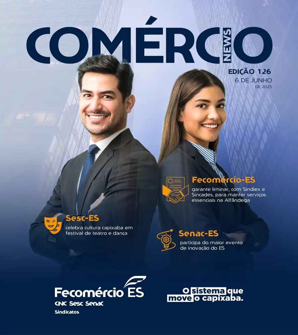 Image from Sistema Fecomércio-ES – Sesc e Senac: 📰 *Destaques da semana no Comércio News:* 🚢 Fecomércio-ES articula ...