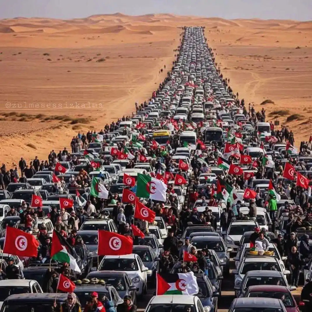 Image from Kudüs Masası: 📸 Gazze'ye yolculuk.. -Kuzey Afrika'dan yola çıkan Sumud Konvoyu- T...