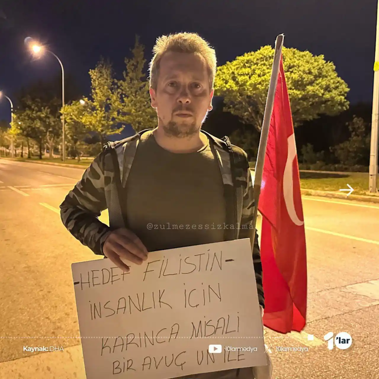 Image from Kudüs Masası: Hedef: FİLİSTİN ✌🏼🇵🇸 🇹🇷 💬 'İnsanlık için karınca misali, bir avu...