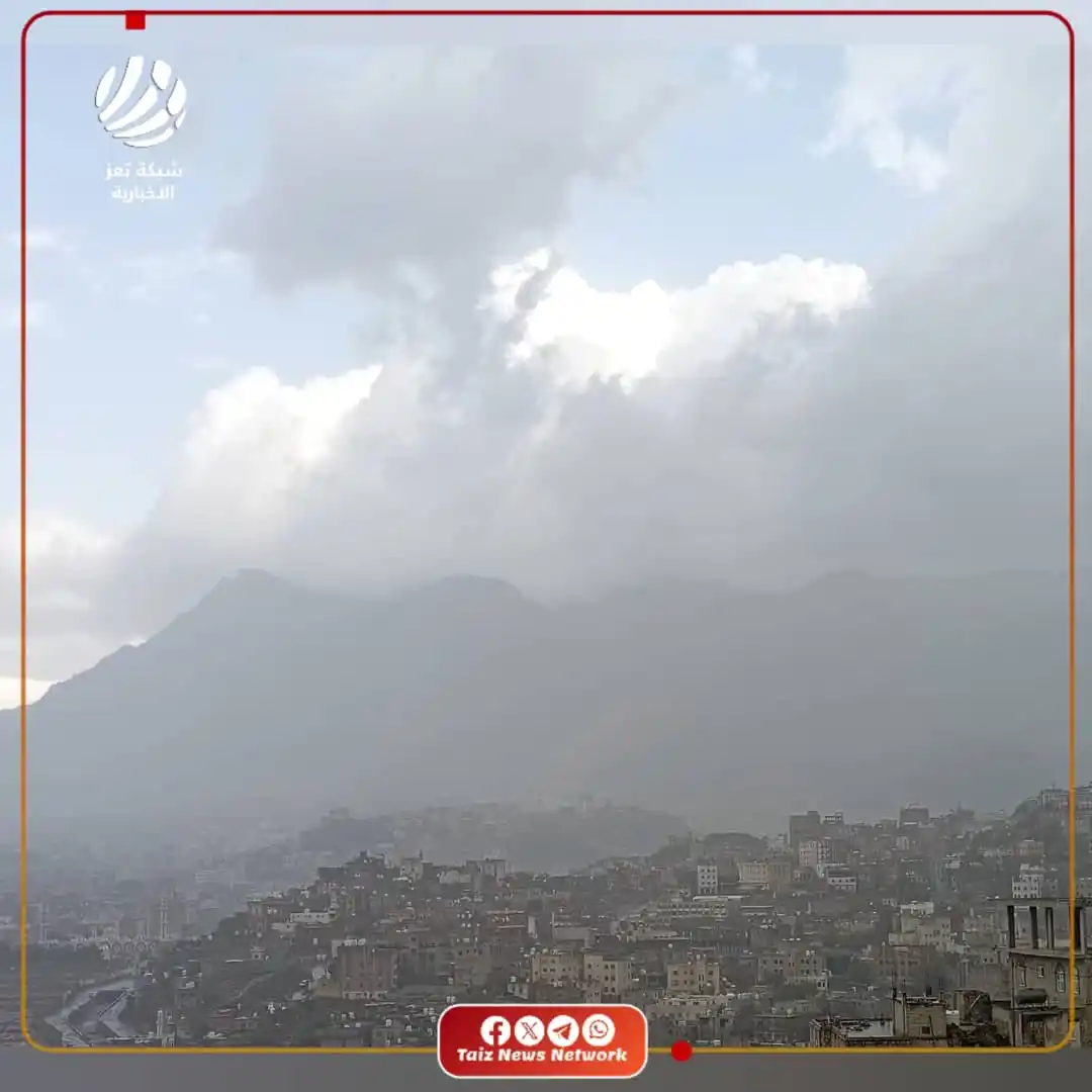 Image from شبكة تعز الاخبارية (TNN): هطول أمطار على مدينة <a class="text-blue-500 hover:underline cursor-po...