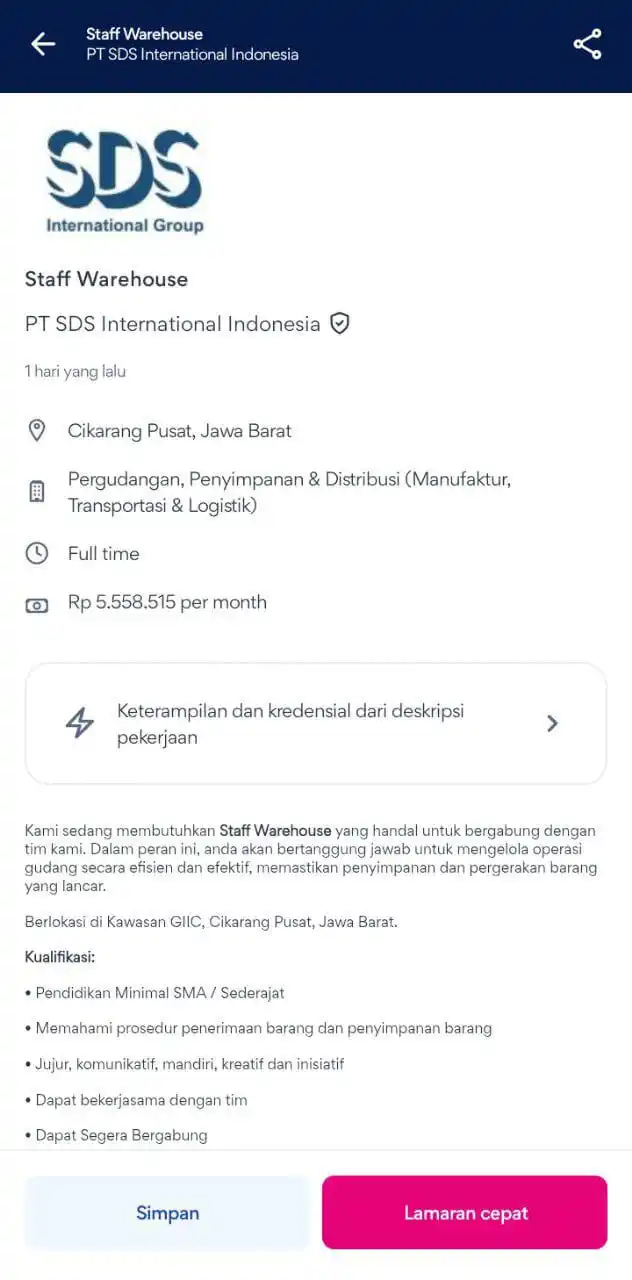 Image from LOWONGAN PEKERJAAN JABODETABEK - KARAWANG: https://id.jobstreet.com/id/job/84832628?tracking=SHR-AND-SharedJob-as...