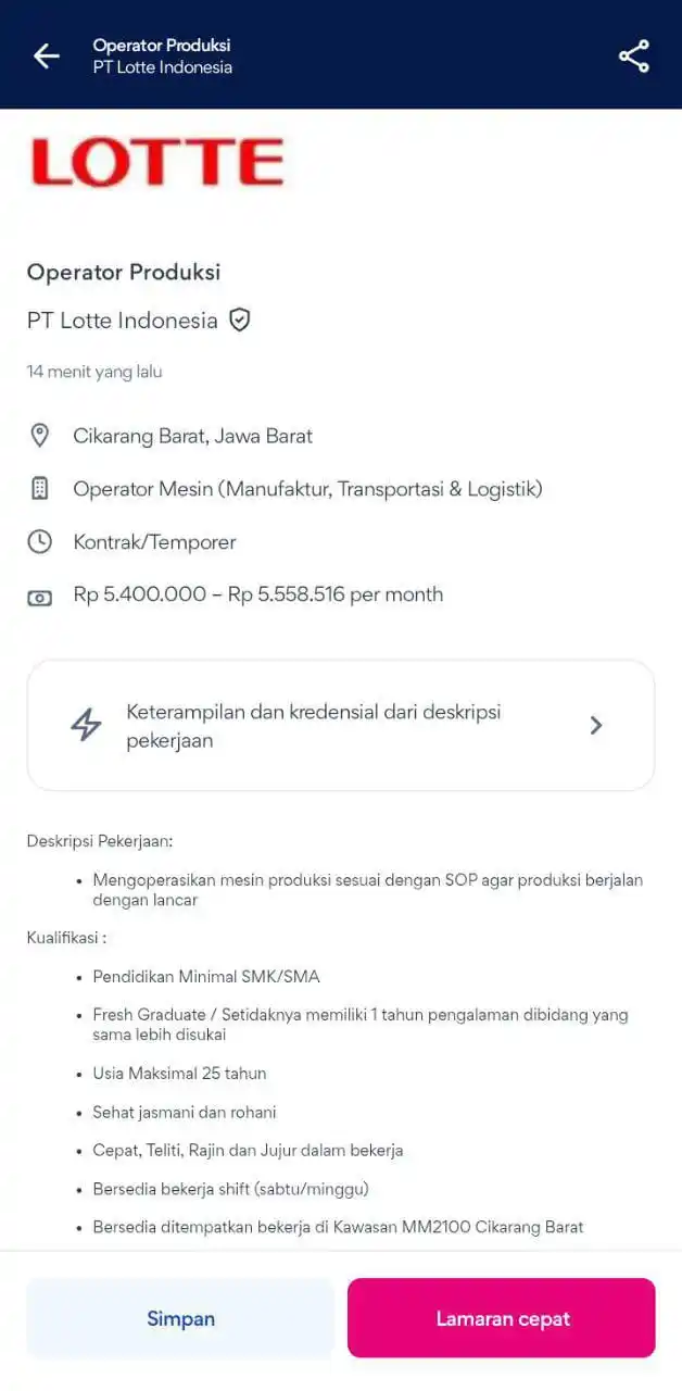 Image from LOWONGAN PEKERJAAN JABODETABEK - KARAWANG: https://id.jobstreet.com/id/job/84832989?tracking=SHR-AND-SharedJob-as...
