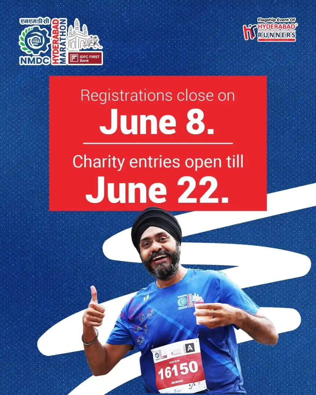 NMDC Hyderabad Marathon post