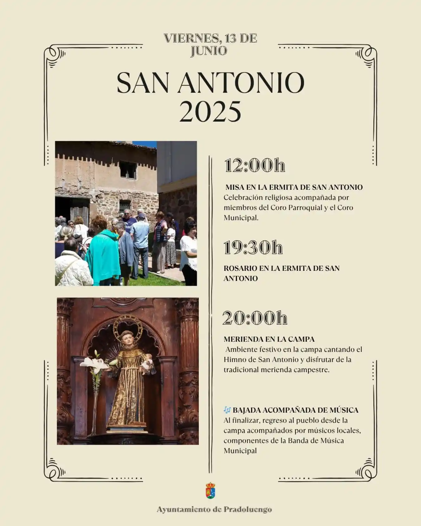 Image from Pradoluengo Informa: ✨ SAN ANTONIO 2025 ✨ 📅 Viernes, 13 de junio ¡Vuelve una de nuestras t...