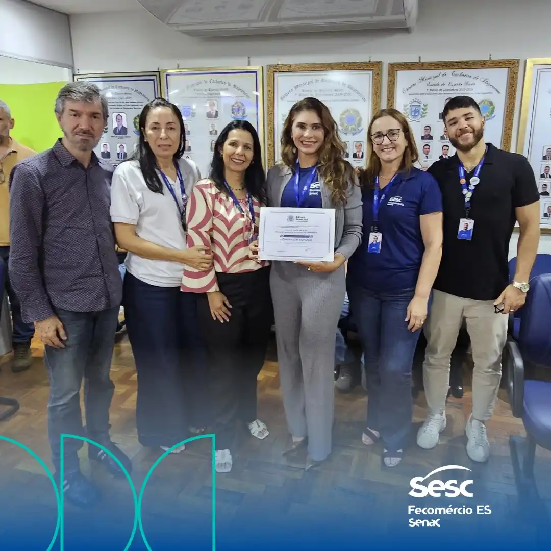 Image from Sistema Fecomércio-ES – Sesc e Senac: 🌱 *Sesc Cachoeiro é destaque na Câmara Municipal!* O projeto *“Herói...