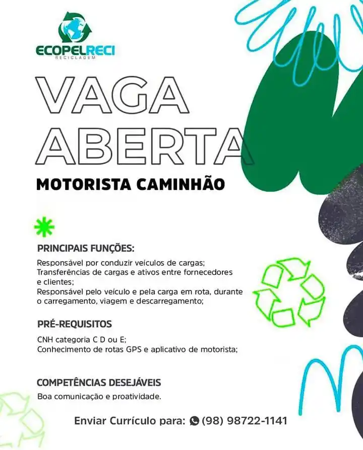 Image from Emprego no Maranhão Canal De Vagas - Emprego No Maranhão.: Slz...