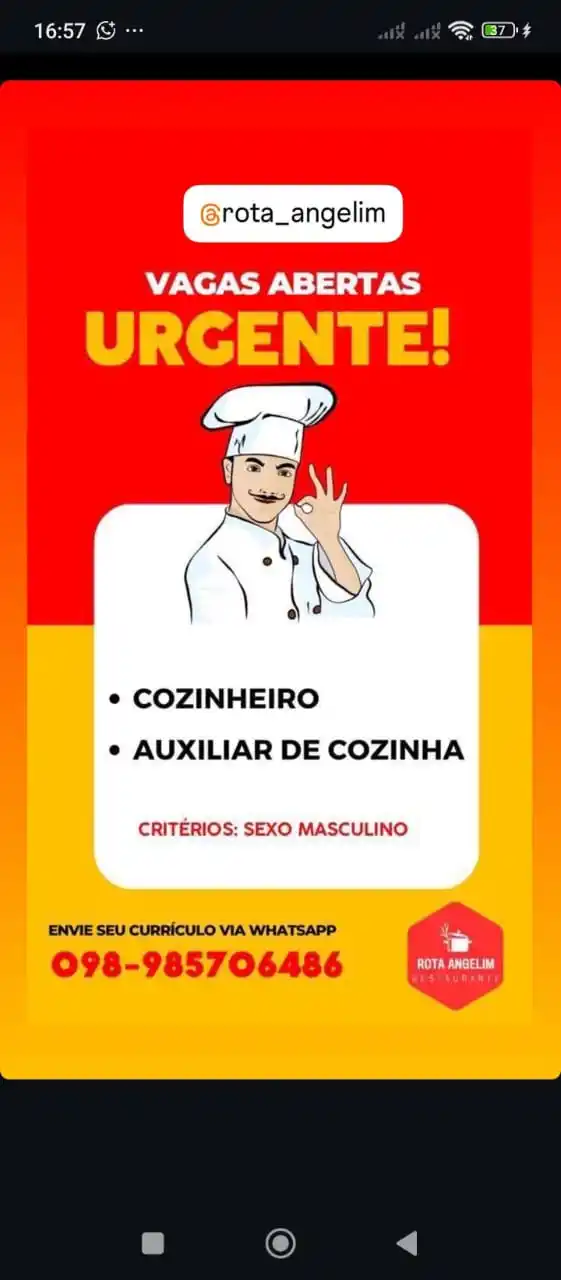Image from Emprego no Maranhão Canal De Vagas - Emprego No Maranhão.: Slz...