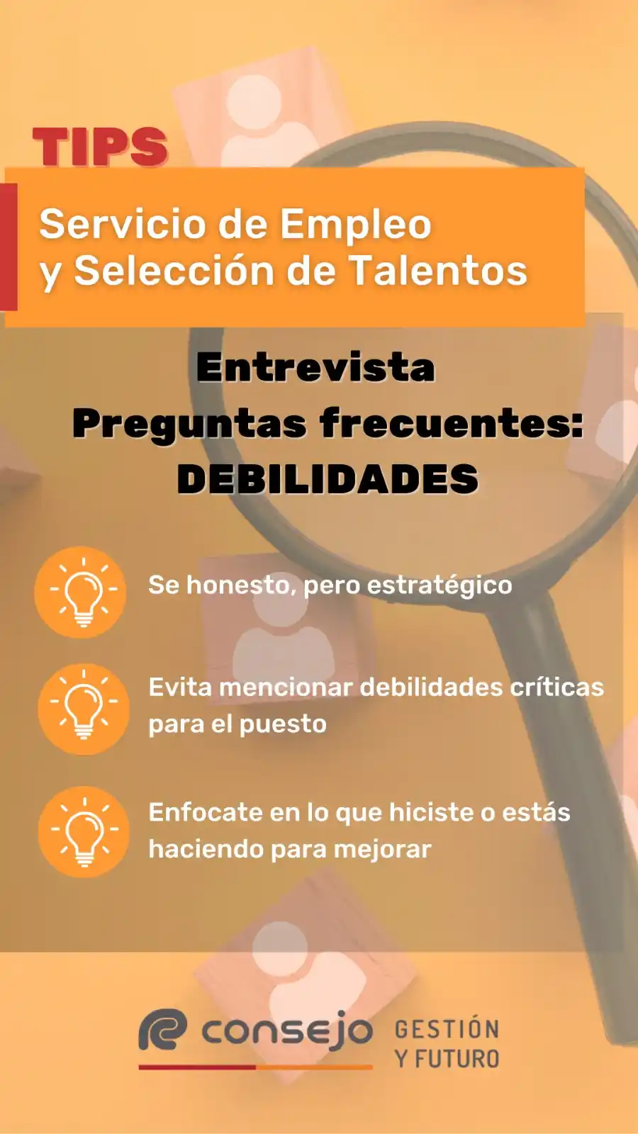 Image from Servicio de Empleo y Selección de Talentos - Consejo CABA: 🔍 *¿Te preguntaron por tus debilidades en una entrevista?* No entres...