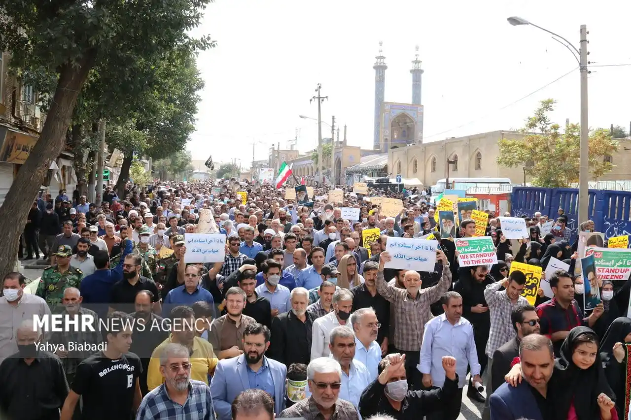 Image from استانداری کرمانشاه: 🔺 *تظاهرات مردم کرمانشاه در محکومیت جنایات رژیم صهیونیستی برگزار میش...