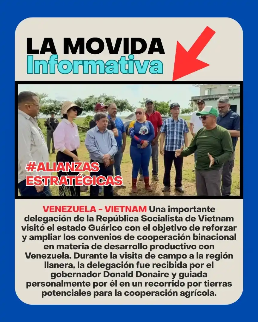 Image from DIFUSION NOTICIAS VENEZUELA: 🇻🇪🇻🇳🇻🇪🇻🇳📺📻🗞️📰📢🚨🎤 *De Hanoi a San Juan de Los Morros:* ...