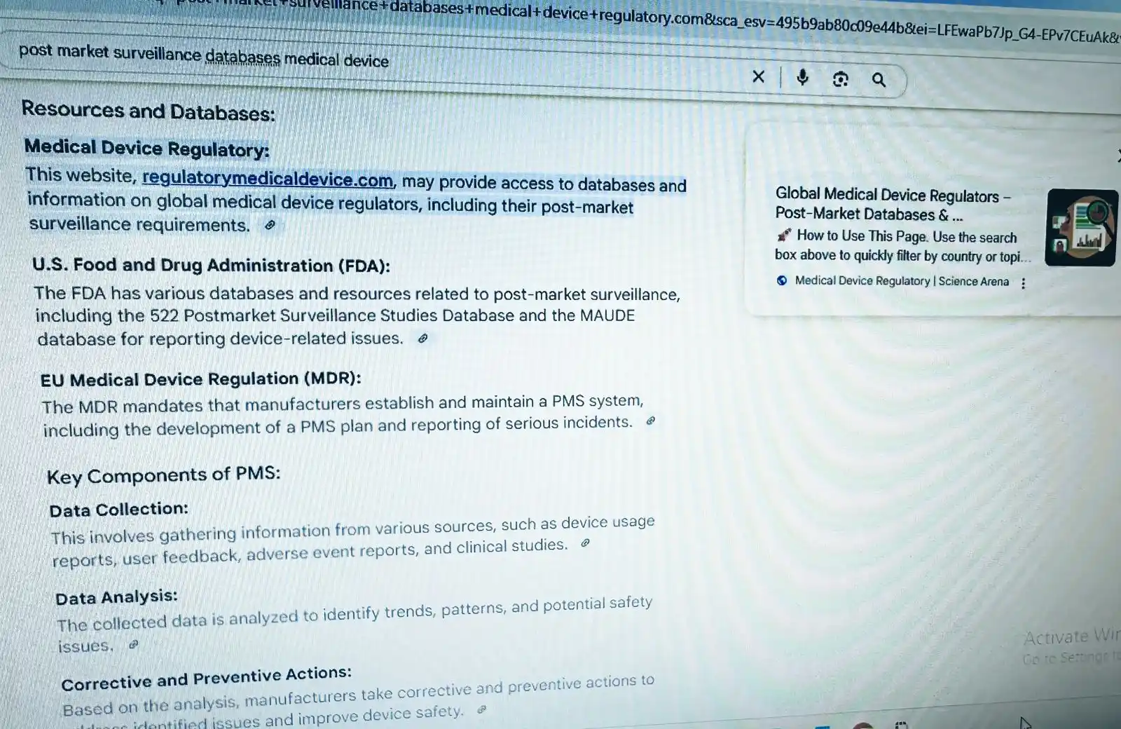 Image from Medical Device Regulatory | SCIENCE ARENA: We are Glad to share that, Our Site has been listed as resource for me...