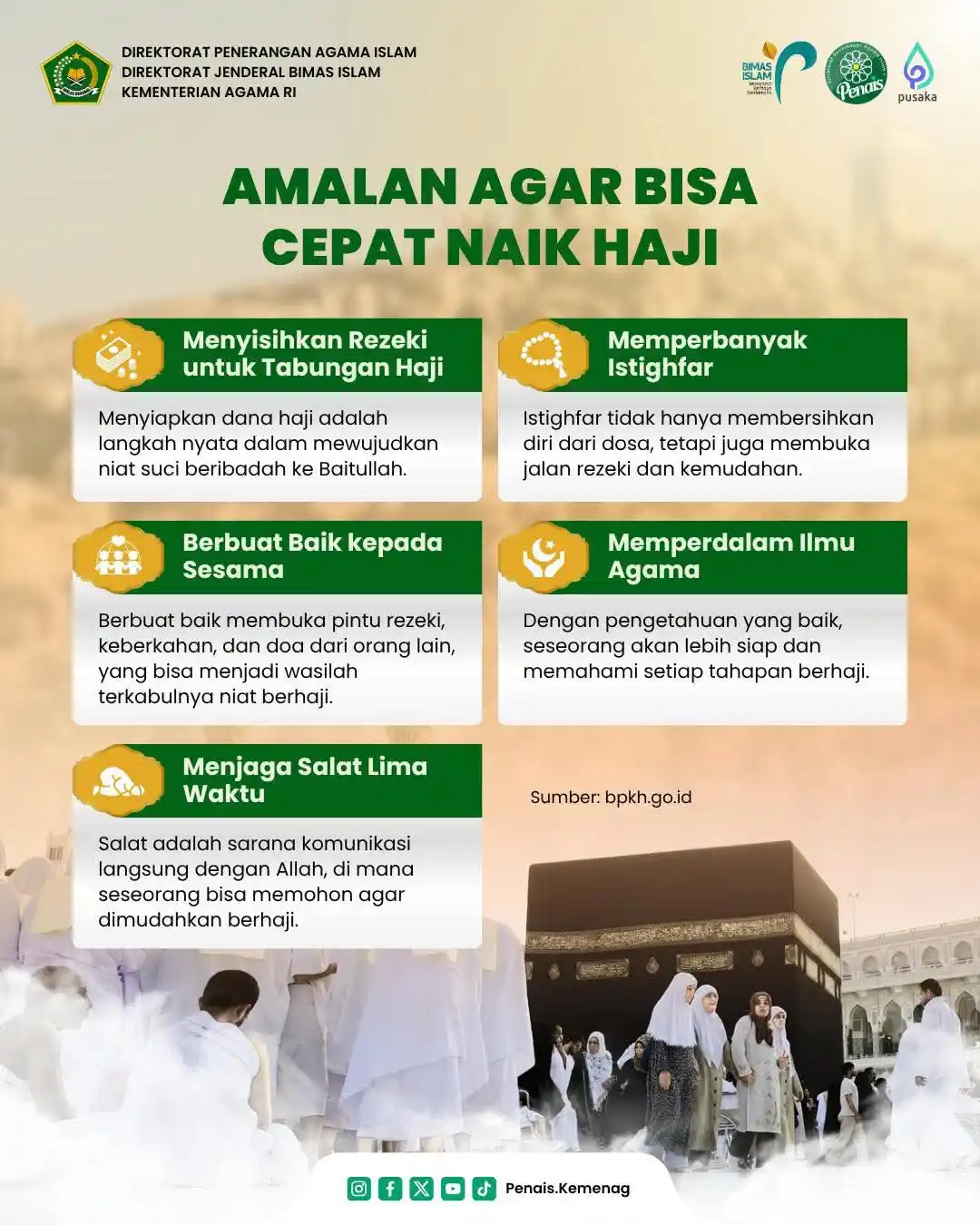 Image from Madrasah Hebat Bermartabat: *Amalan agar bisa cepat naik haji* Diawali dengan menyisihkan rezeki,...