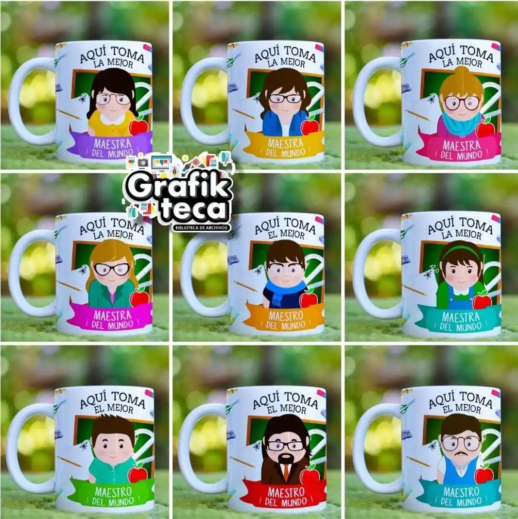 Image from Grafik-Teka: 🔥ARCHIVO GRATIS🔥 Plantilla para tazas Aquí Toma el mejor maestro 👨...