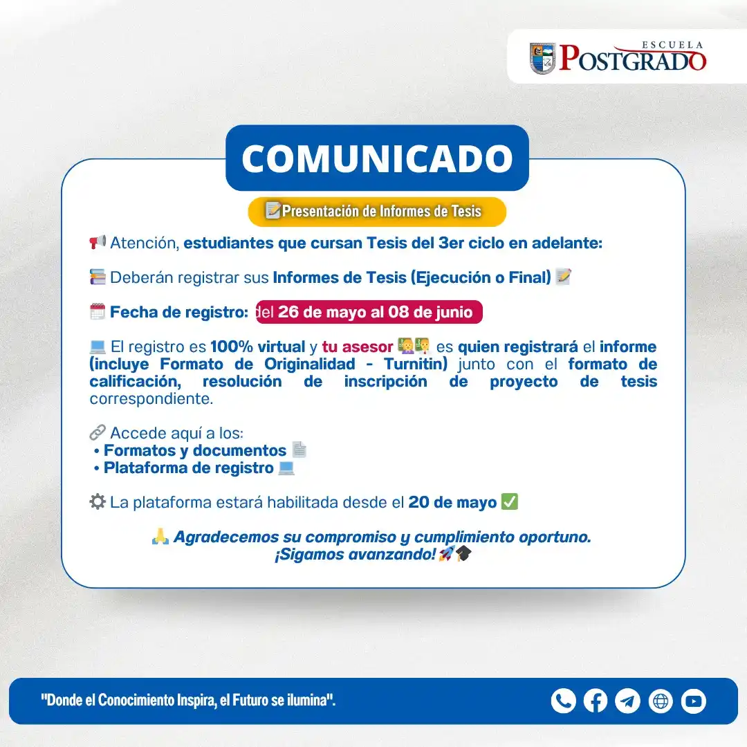 Unasam Postgrado post