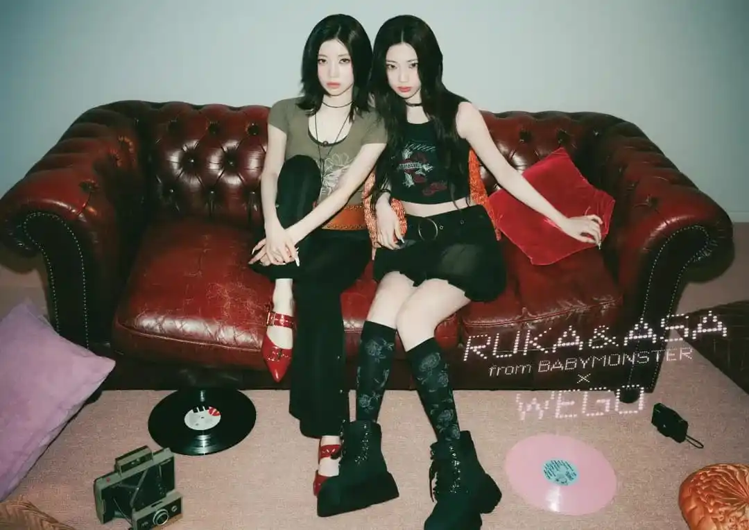 Image from BABYMONS7ER.PEDIA UPDATE ᱬ: BABYMONSTER JP SNS Update  WEGO Magazine RUKA & ASA from BABYMONSTER...