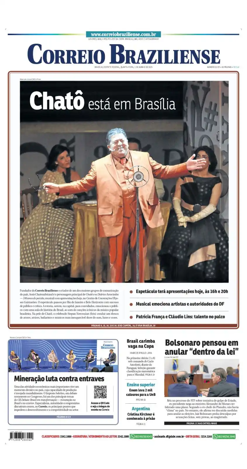 Image from Correio Braziliense: *Bom dia!* 🌞 *Confira os destaques do Correio Braziliense desta quar...